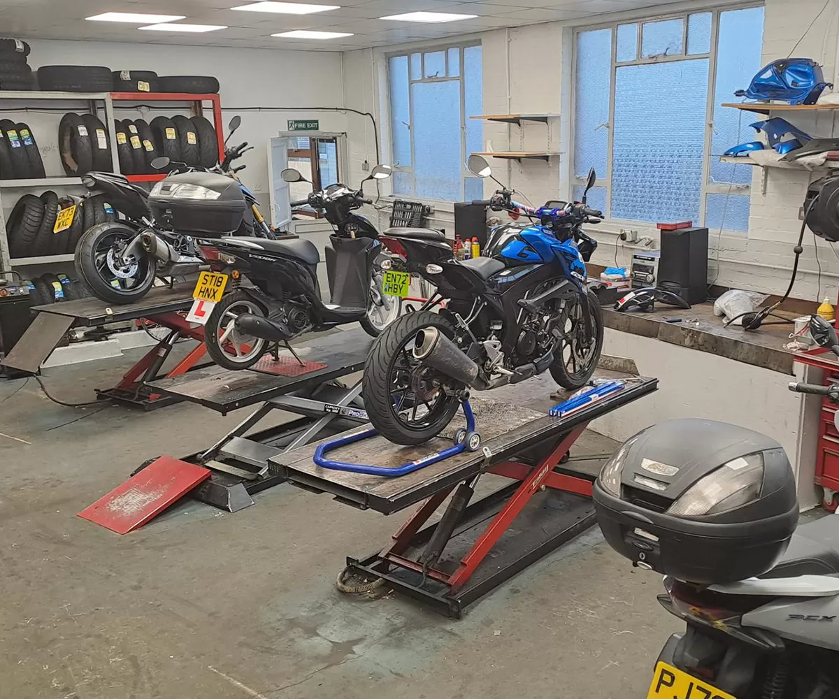 Motorcycle Repairs Servicing MOTs Workshop John s of Romford